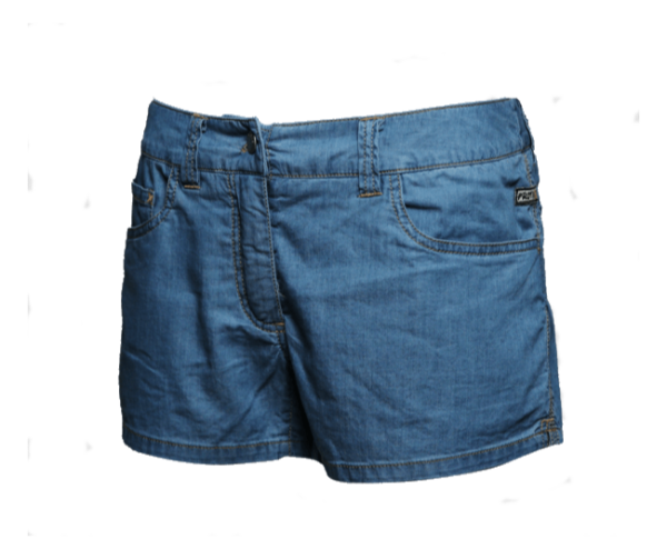Pantaloncini Jeans Organico Donna Chiaro