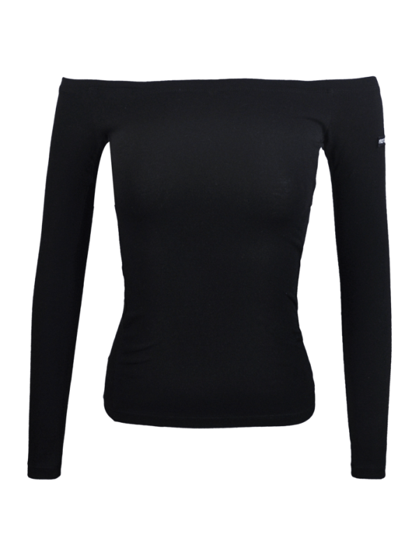 KSLPXTW005 1 1 Pullover Damen aus Bambus mit U-Boot-Kragen