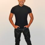 T shirt Uomo in Bambù con Colletto alla Coreana