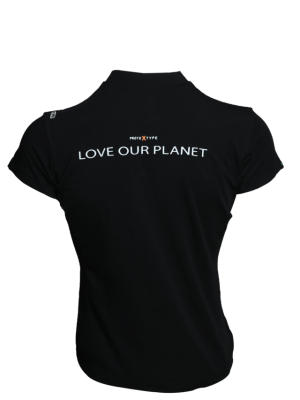 t shirt in Bambù con Collettto alla Coreana Donna Our Planet