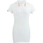 vestito corto in bambù bianco