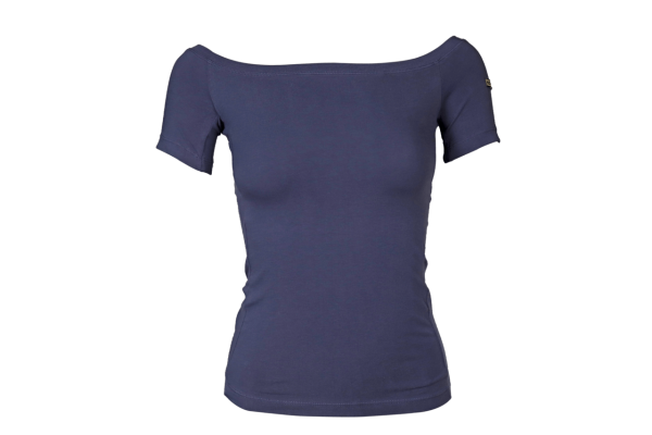 KTSPXTW020 249 T Shirt Damen aus Bambus mit U-Boot-Kragen