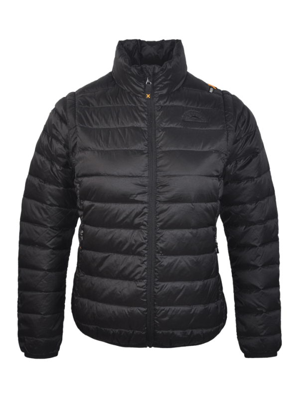 WJKPXTW005 1 2 Daunenjacke Damen mit abnehmbaren Ärmeln