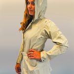 trench in seta donna