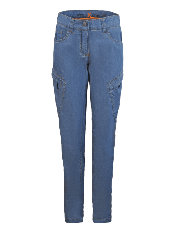 jeans donna chiari in cotone organico - Damen Hosen Helle Jeans 7 Taschen