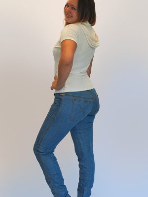 jeans donna chiari in cotone organico 5 tasche