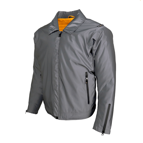 Herren Silberne Daunenjacke