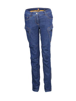 jeans donna blu in cotone organico 7 tasche