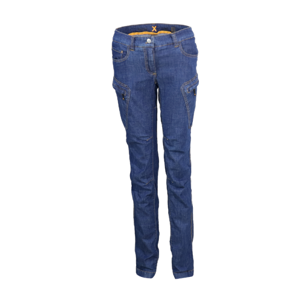 jeans donna blu in cotone organico 7 tasche