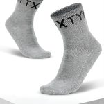 short gray bamboo socks