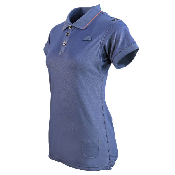 women's bamboo navy polo shirt (2)