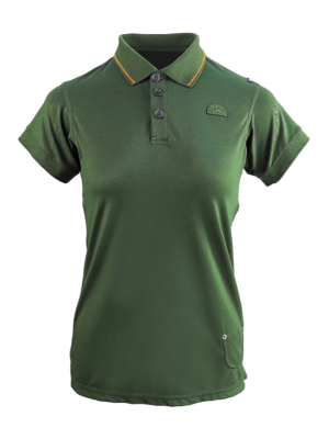 polo donna bambù verde foresta - Poloshirt Damen aus Bambus