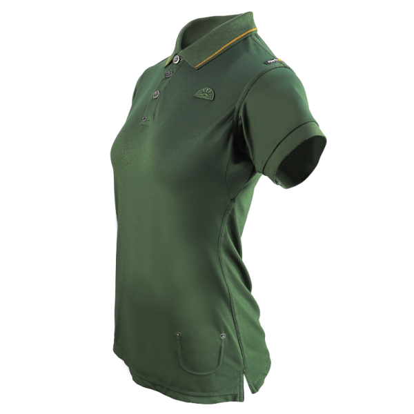 polo donna bambù verde foresta (3)