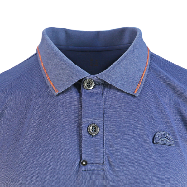 Herren-Poloshirt aus Bambus in Marineblau (1)