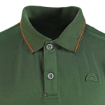 men's forest green bamboo polo shirt (4)