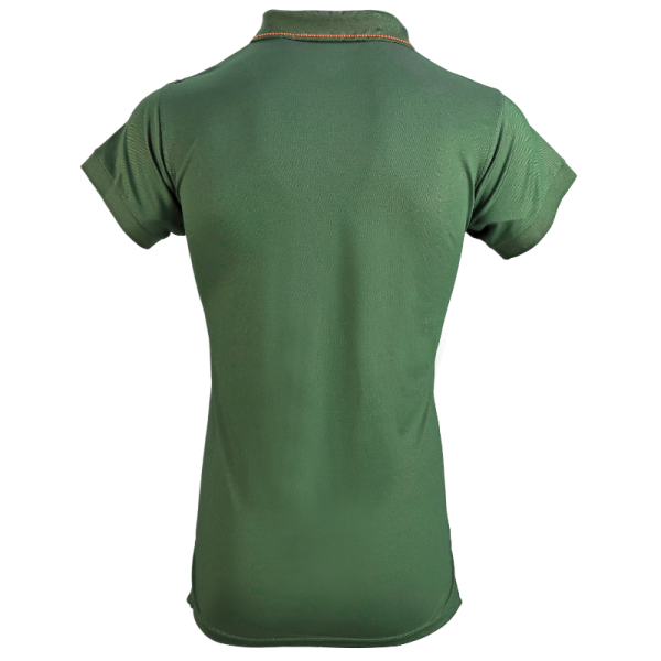 Waldgrünes Bambus-Poloshirt für Herren (5)