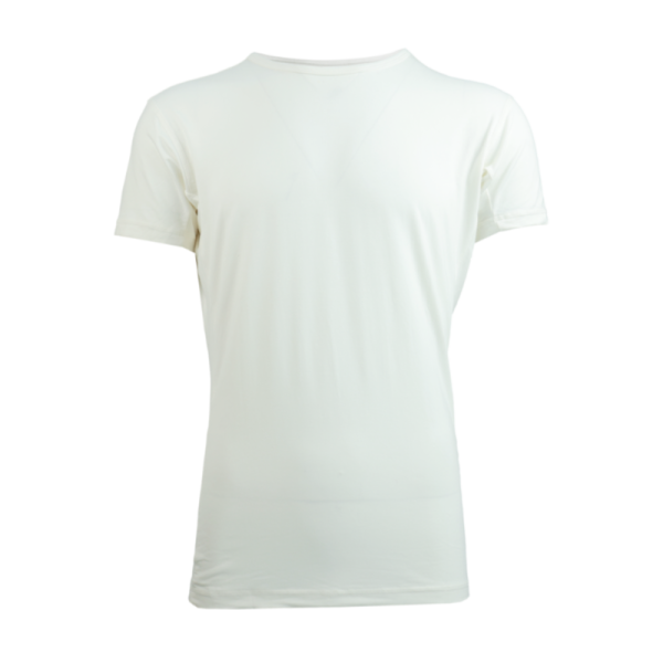 KTSPXTM015 WHITE T shirt Uomo in Bambù con Scollo Rotondo