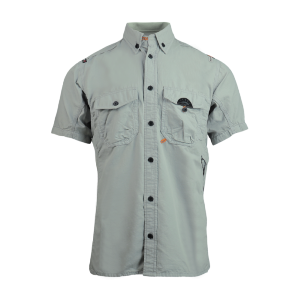 Camicia Uomo in Cotone Organico a Maniche Corte - Herren hemd kurzarm aus Hanfstoff und Bio-Baumwolle